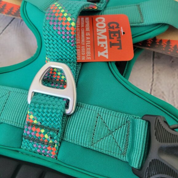 Arcadia Trail Neoprene Harness- Green - Picture 2 of 7